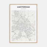 Amsterdam Map Portrait Poster