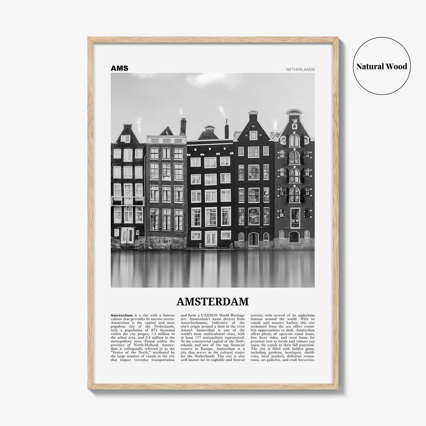 Amsterdam Print Black and White No 1, Amsterdam Wall Art, Amsterdam Poster, Amsterdam Photo, Netherlands, Nederland, Holland, Europe