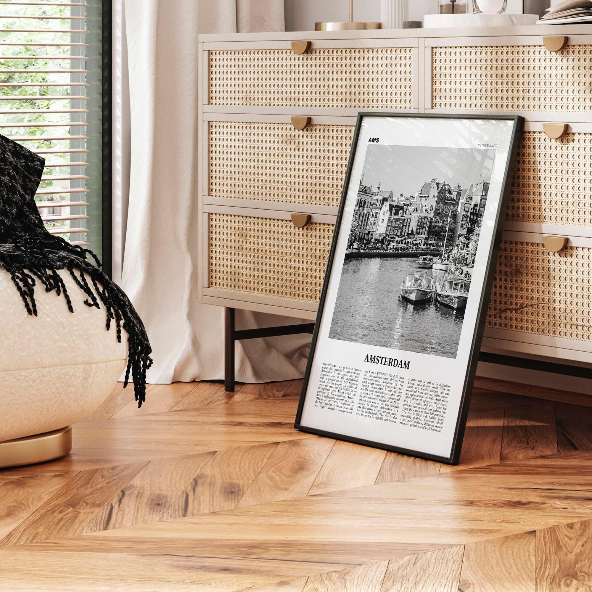 Amsterdam Print Black and White No 2, Amsterdam Wall Art, Amsterdam Poster, Amsterdam Photo, Netherlands, Nederland, Holland, Europe