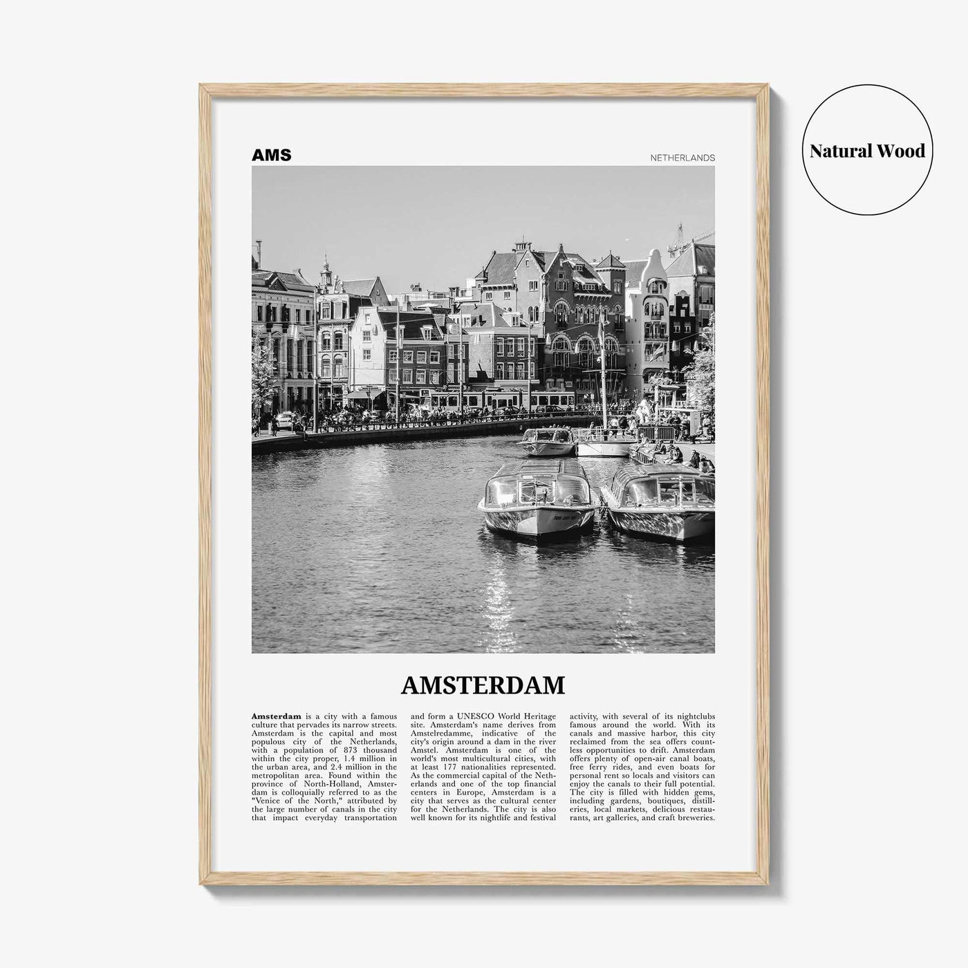 Amsterdam Print Black and White No 2, Amsterdam Wall Art, Amsterdam Poster, Amsterdam Photo, Netherlands, Nederland, Holland, Europe