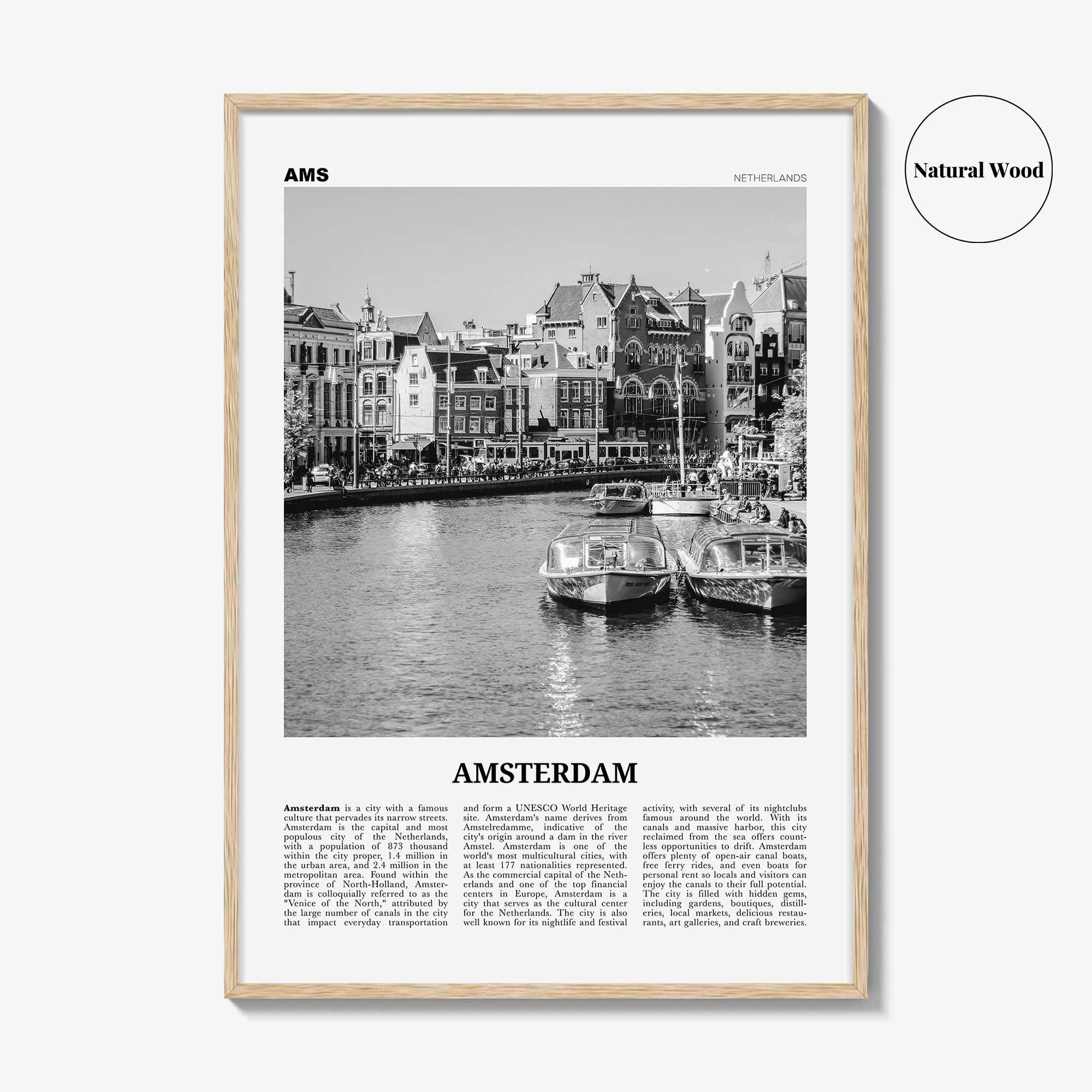 Amsterdam Print Black and White No 2, Amsterdam Wall Art, Amsterdam Poster, Amsterdam Photo, Netherlands, Nederland, Holland, Europe