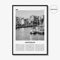 Amsterdam Print Black and White No 2, Amsterdam Wall Art, Amsterdam Poster, Amsterdam Photo, Netherlands, Nederland, Holland, Europe