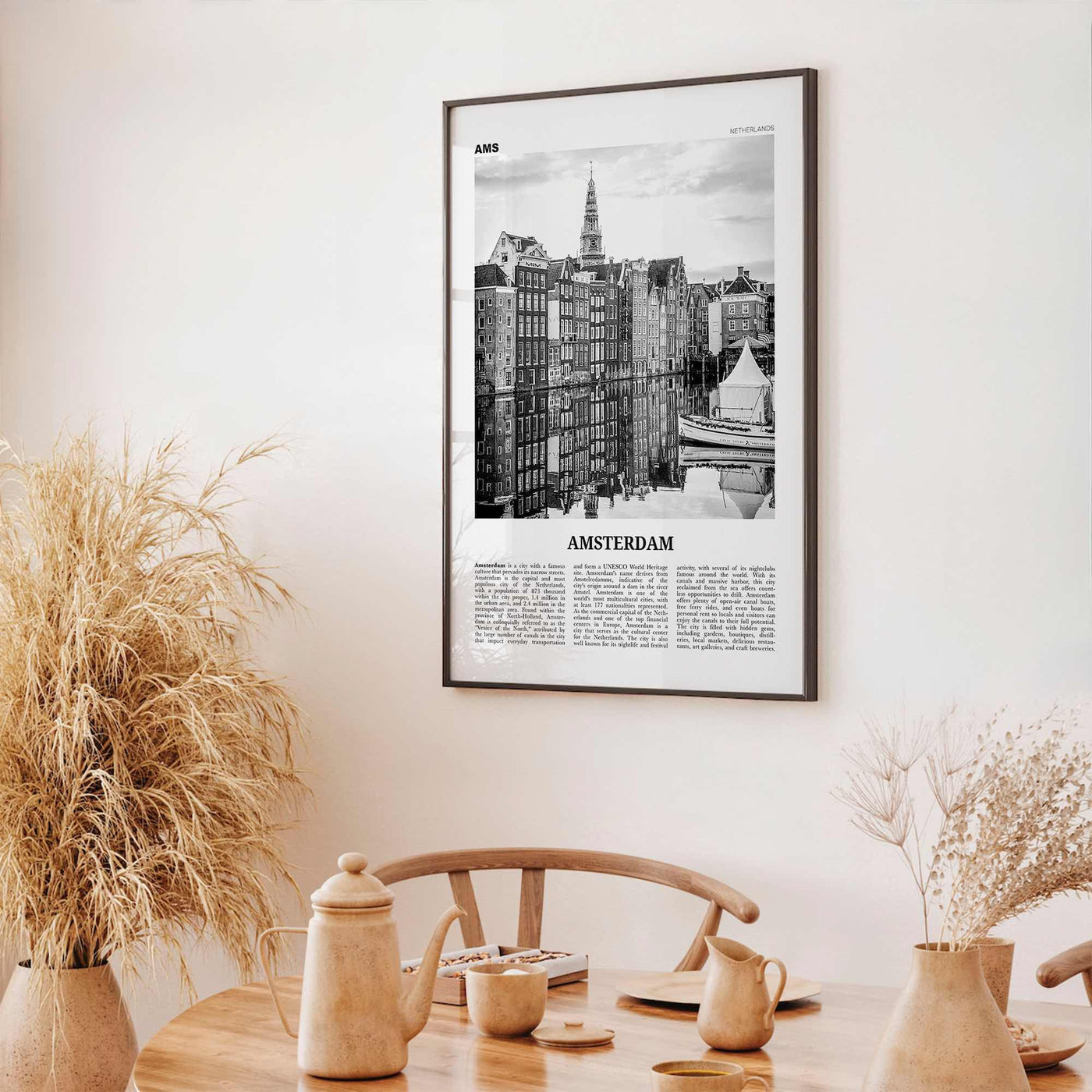 Amsterdam Print Black and White No 3, Amsterdam Wall Art, Amsterdam Poster, Amsterdam Photo, Netherlands, Nederland, Holland, Europe