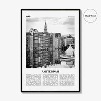 Amsterdam Print Black and White No 3, Amsterdam Wall Art, Amsterdam Poster, Amsterdam Photo, Netherlands, Nederland, Holland, Europe