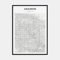 Anaheim Map Portrait Poster