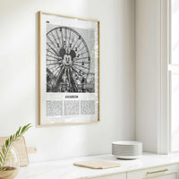 Anaheim Print Black and White No 1, Anaheim Wall Art, Anaheim Poster, Anaheim Photo, California, USA, United States, North America
