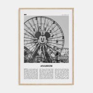Anaheim Travel B&W No 1 Poster
