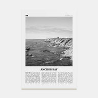 Anchor Bay Travel B&W Poster