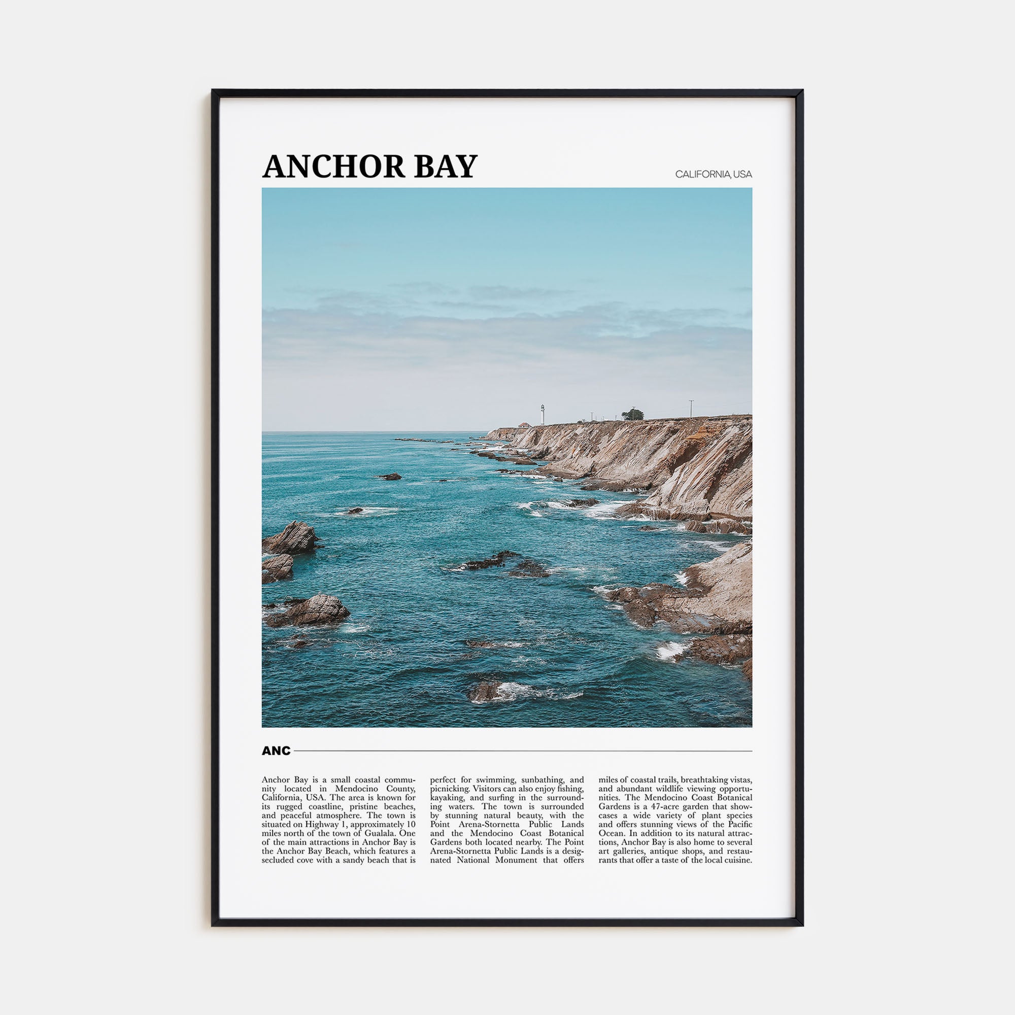 Anchor Bay Travel Color Poster