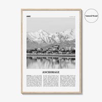 Anchorage Print Black and White, Anchorage Wall Art, Anchorage Poster, Anchorage Photo, Anchorage Wall Décor, Alaska, USA, United States