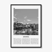 Ancona Print Black and White, Ancona Wall Art, Ancona Poster, Ancona Photo, Ancona Wall Décor, Ancona Map, Italy