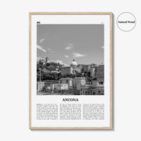 Ancona Print Black and White, Ancona Wall Art, Ancona Poster, Ancona Photo, Ancona Wall Décor, Ancona Map, Italy