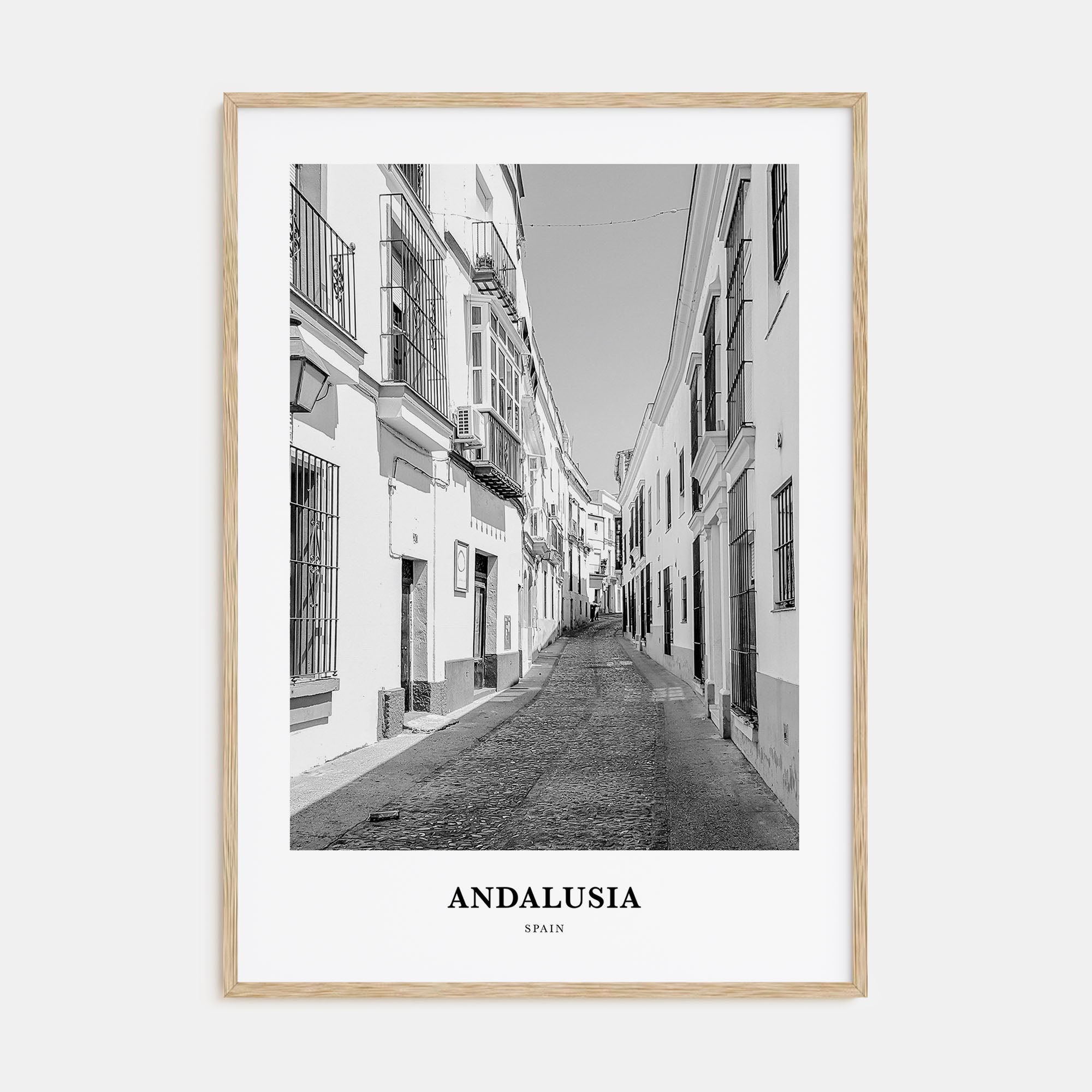 Andalusia Portrait B&W No 2 Poster