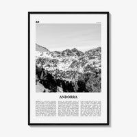 Andorra Print Black and White, Andorra Wall Art, Andorra Poster, Andorra Photo, Andorra Wall Decor, d'Andorra, Andorra la Vella, Europe