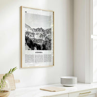 Andorra Print Black and White, Andorra Wall Art, Andorra Poster, Andorra Photo, Andorra Wall Decor, d'Andorra, Andorra la Vella, Europe