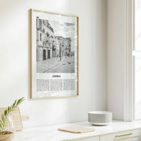 Andria Print Black and White, Andria Wall Art, Andria Poster, Andria Photo, Andria Wall Décor, Andria Map, Italy