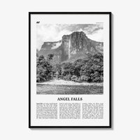 Angel Falls Print Black and White, Angel Falls Wall Art, Angel Falls Poster, Angel Falls Photo, Angel Falls Wall Décor, Venezuela