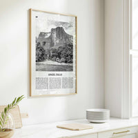 Angel Falls Print Black and White, Angel Falls Wall Art, Angel Falls Poster, Angel Falls Photo, Angel Falls Wall Décor, Venezuela