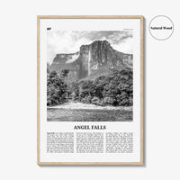Angel Falls Print Black and White, Angel Falls Wall Art, Angel Falls Poster, Angel Falls Photo, Angel Falls Wall Décor, Venezuela
