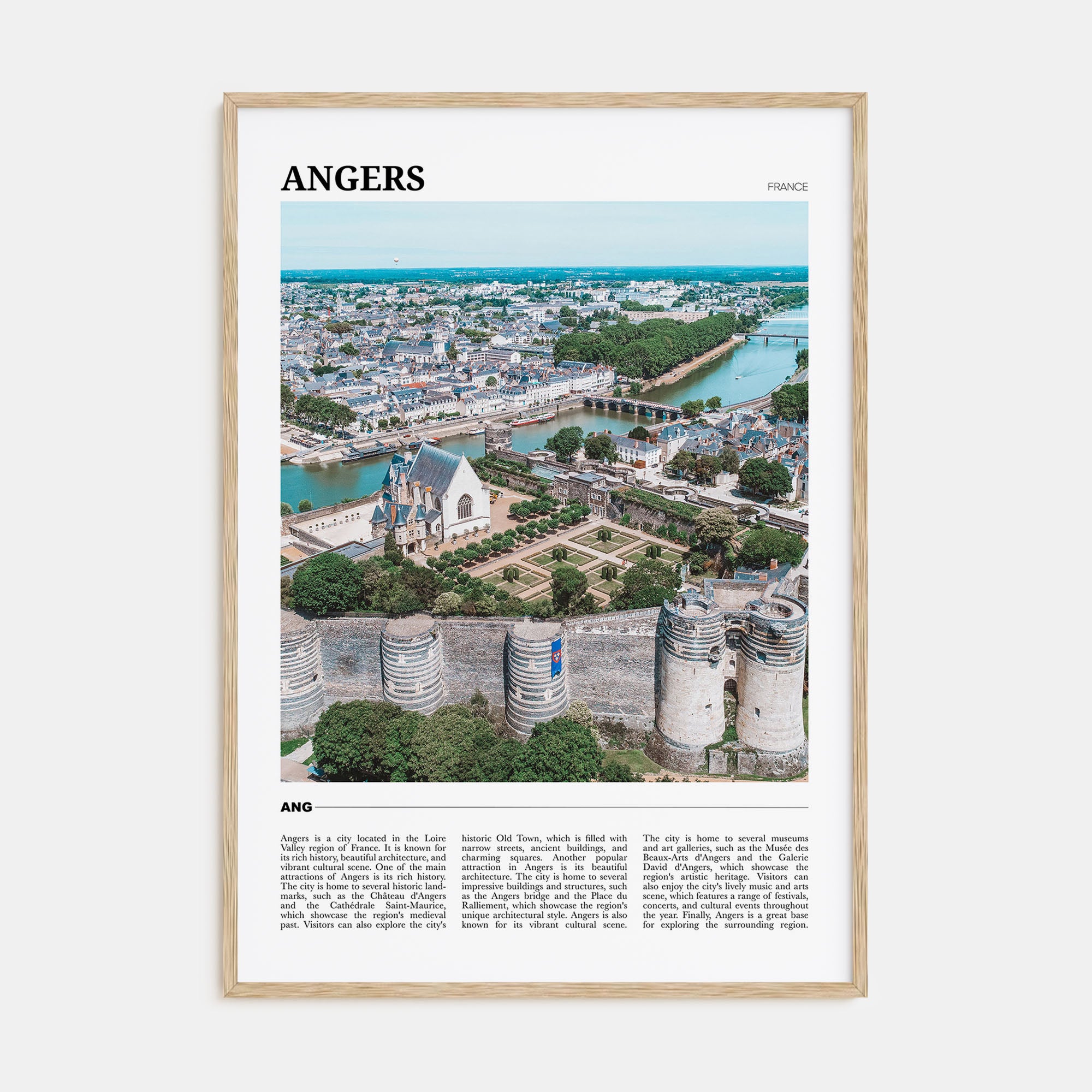 Angers Travel Color Poster
