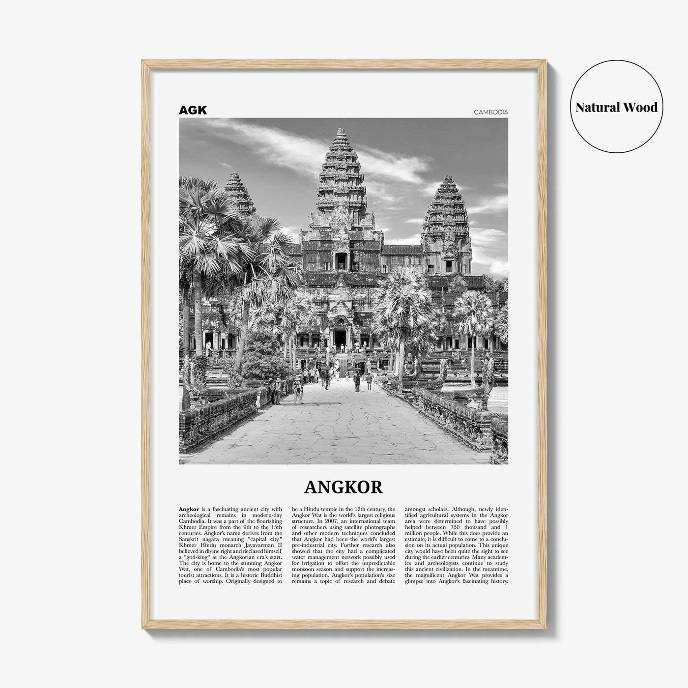 Angkor Print Black and White, Angkor Wall Art, Angkor Poster, Angkor Photo, Angkor Wall Décor, Cambodia, Yasodharapura, Khmer