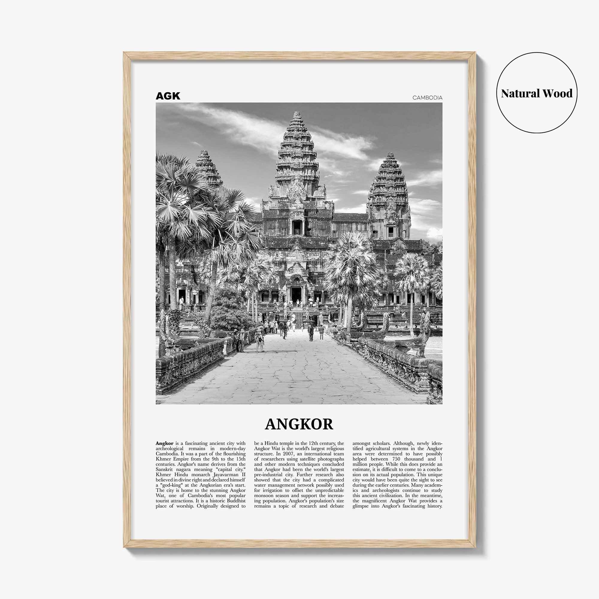 Angkor Print Black and White, Angkor Wall Art, Angkor Poster, Angkor Photo, Angkor Wall Décor, Cambodia, Yasodharapura, Khmer