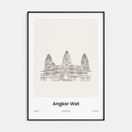 Angkor Wat Drawn poster