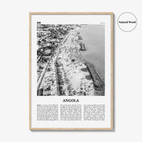 Angola Print Black and White, Angola Wall Art, Angola Poster, Angola Photo, Angola Wall Decor, Country Art Print, Luanda, Africa