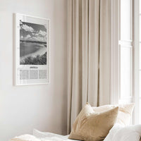 Anguilla Print Black and White, Anguilla Wall Art, Anguilla Poster, Anguilla Photo, Anguilla Map, Caribbean