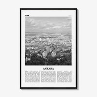 Ankara Print Black and White, Ankara Wall Art, Ankara Poster, Ankara Photo, Ankara Wall Decor, Turkey, Ancyra, Angora, Türkiye, Turkish