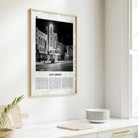 Ann Arbor Print Black and White No 1, Ann Arbor Wall Art, Ann Arbor Poster, Ann Arbor Photo, Michigan, USA, United States, North America