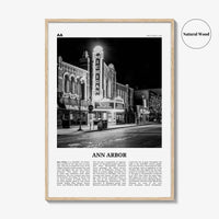 Ann Arbor Print Black and White No 1, Ann Arbor Wall Art, Ann Arbor Poster, Ann Arbor Photo, Michigan, USA, United States, North America
