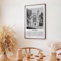 Ann Arbor Print Black and White No 2, Ann Arbor Wall Art, Ann Arbor Poster, Ann Arbor Photo, Michigan, USA, United States, North America