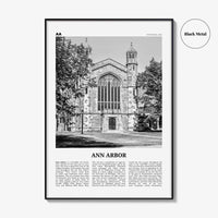 Ann Arbor Print Black and White No 2, Ann Arbor Wall Art, Ann Arbor Poster, Ann Arbor Photo, Michigan, USA, United States, North America