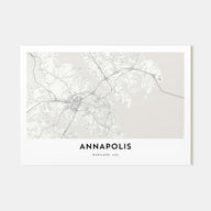 Annapolis Map Landscape Poster