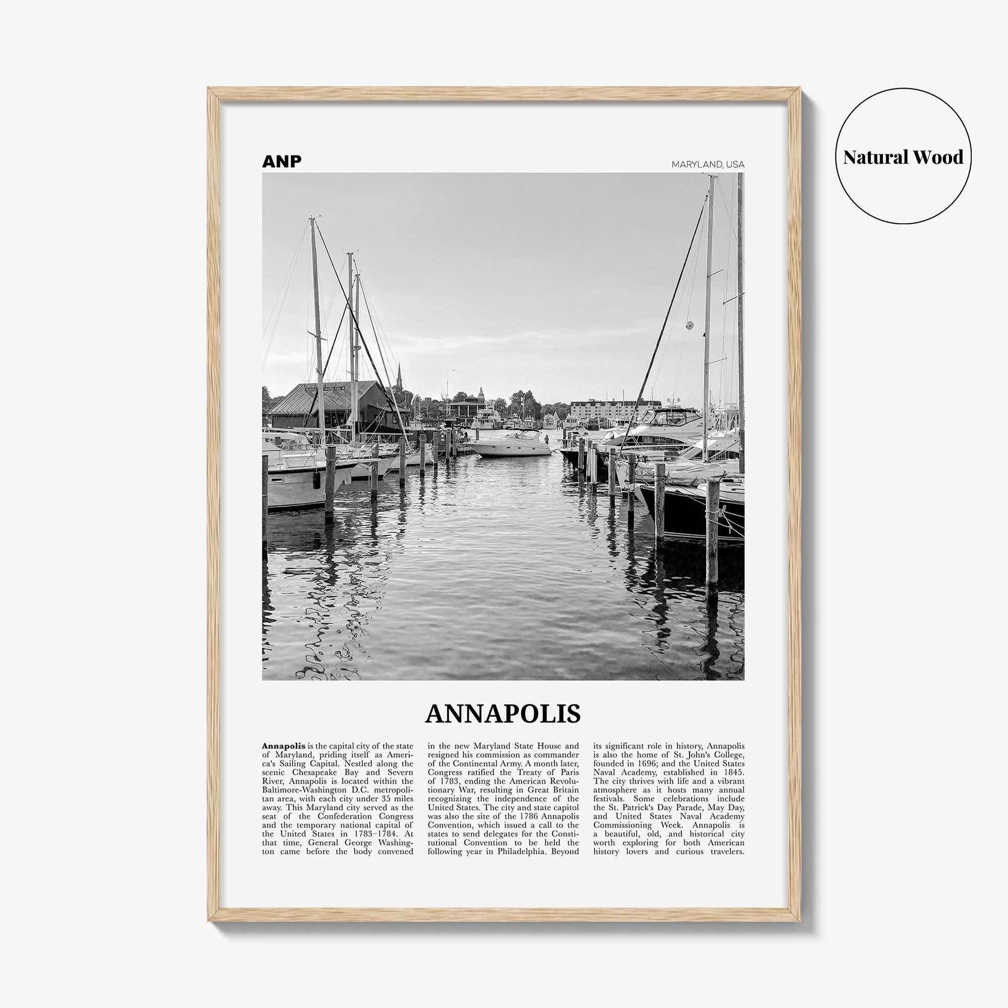 Annapolis Print Black and White No 1, Annapolis Wall Art, Annapolis Poster, Annapolis Photo, Annapolis Décor, Maryland, USA, United States