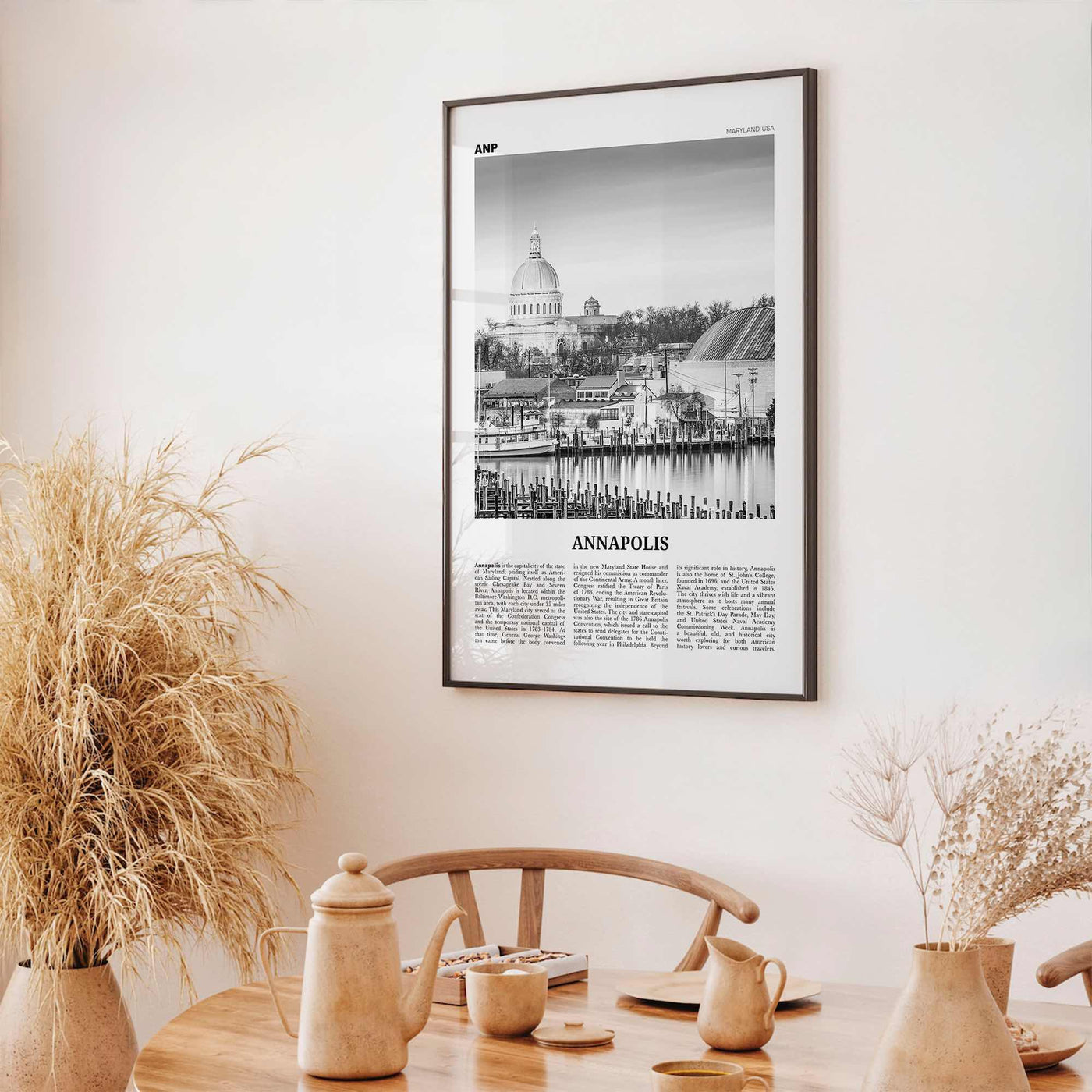 Annapolis Print Black and White No 2, Annapolis Wall Art, Annapolis Poster, Annapolis Photo, Annapolis Décor, Maryland, USA