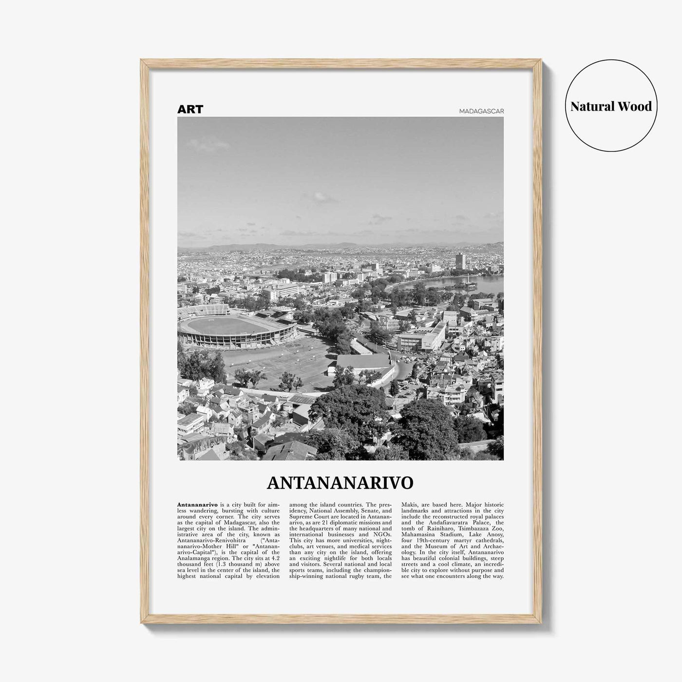 Antananarivo Print Black and White, Antananarivo Wall Art, Antananarivo Poster, Antananarivo Photo, Madagascar, Tana, Tananarive, Africa