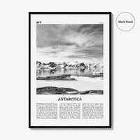 Antarctica Print Black and White, Antarctica Wall Art, Antarctica Poster, Antarctica Photo, Antarctica Wall Décor, Antarctica Map