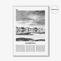 Antarctica Print Black and White, Antarctica Wall Art, Antarctica Poster, Antarctica Photo, Antarctica Wall Décor, Antarctica Map