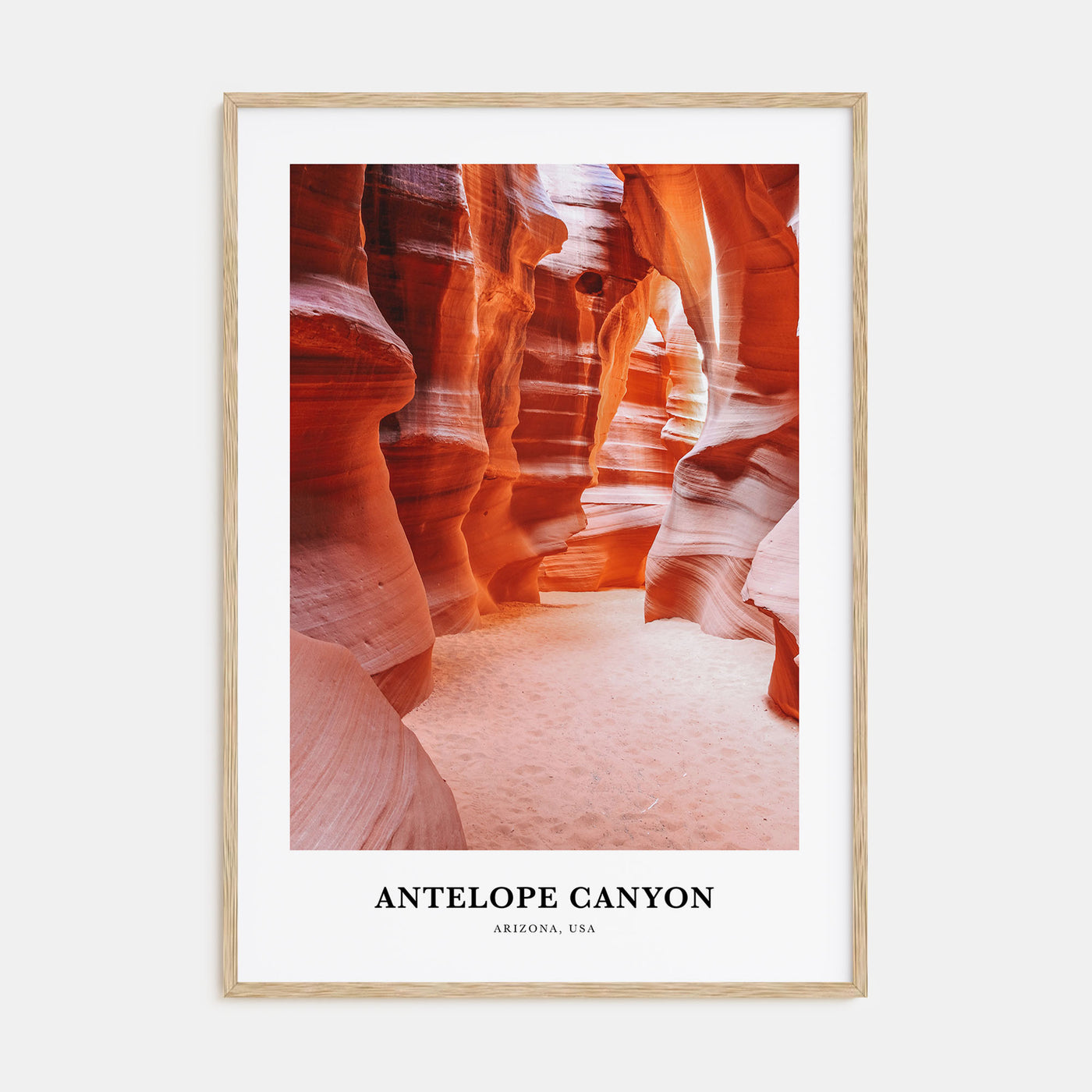 Antelope Canyon Portrait Color Poster