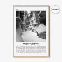 Antelope Canyon Print Black and White, Antelope Canyon Art, Antelope Canyon Poster, Antelope Canyon Photo, Wall Décor, Antelope Canyon Map
