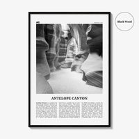 Antelope Canyon Print Black and White, Antelope Canyon Art, Antelope Canyon Poster, Antelope Canyon Photo, Wall Décor, Antelope Canyon Map