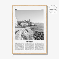 Antibes Print Black and White, Antibes Wall Art, Antibes Poster, Antibes Photo, Antibes Wall Décor, France, Antíbol, Alpes-Côte d'Azur,