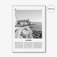Antibes Print Black and White, Antibes Wall Art, Antibes Poster, Antibes Photo, Antibes Wall Décor, France, Antíbol, Alpes-Côte d'Azur,