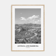 Antigua and Barbuda Portrait B&W Poster