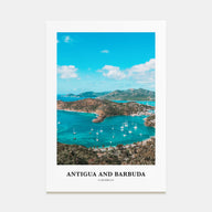 Antigua and Barbuda Portrait Color Poster