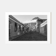 Antigua Guatemala Landscape B&W Poster