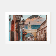 Antigua Guatemala Landscape Color Poster
