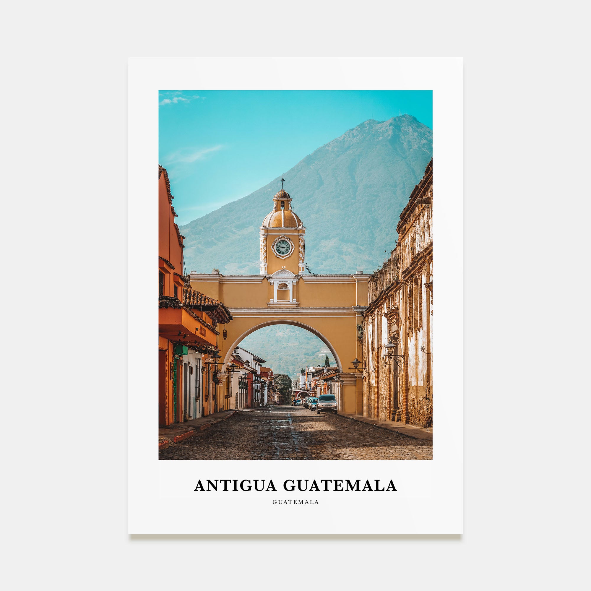 Antigua Guatemala Portrait Color Poster
